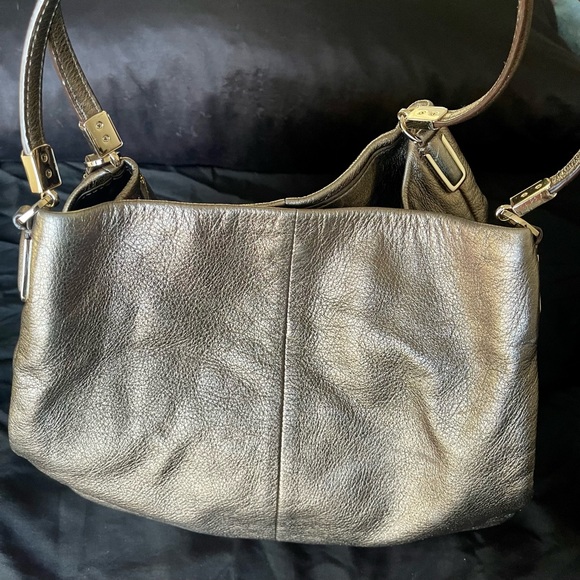 Metallic gold coach purse - USED - Picture 1 of 8
